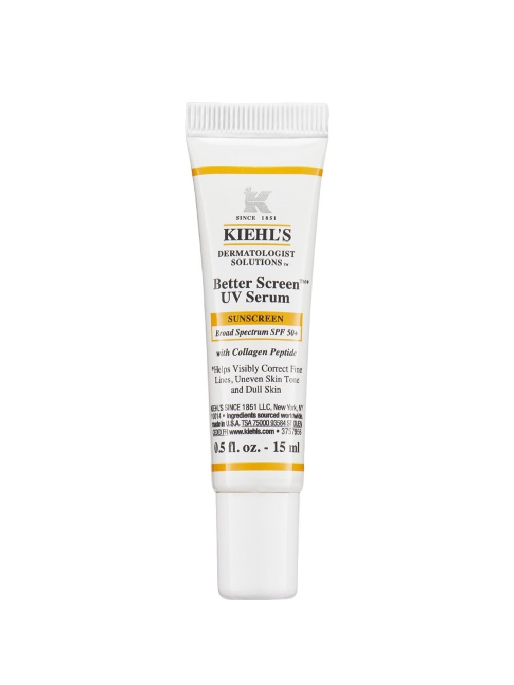 Kiehl’s Better Screen™ UV Serum SPF 50+ Facial Sunscreen with Collagen Peptide
